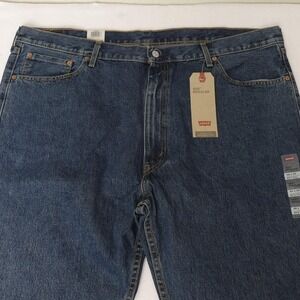 NWT Levis 505 Regular Jeans Mens 46x30 Blue Big & Tall Denim New Straight Leg
